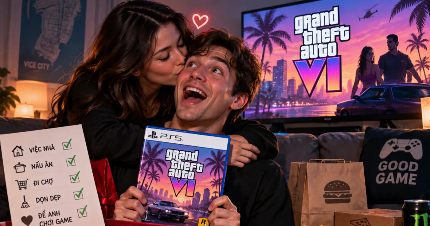 Ảnh minh họa — GTA 6 chưa ra mắt, bạn gái đã chuẩn bị combo "VIP" cho game thủ