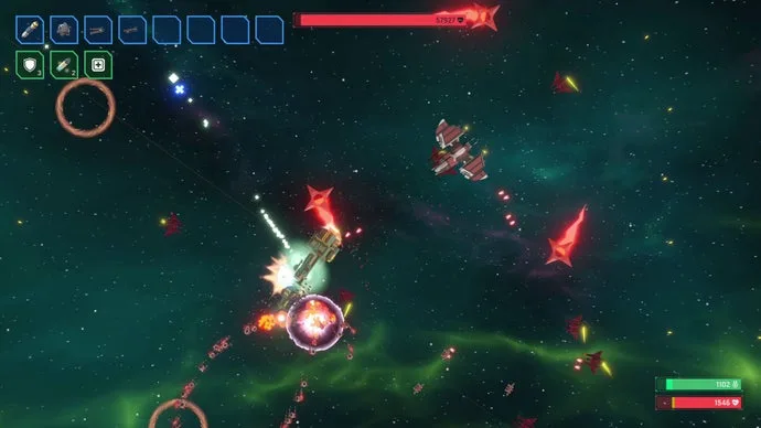 Seven Suns of Orion: Bắn đạn trong không gian với vật lý nửa Newton