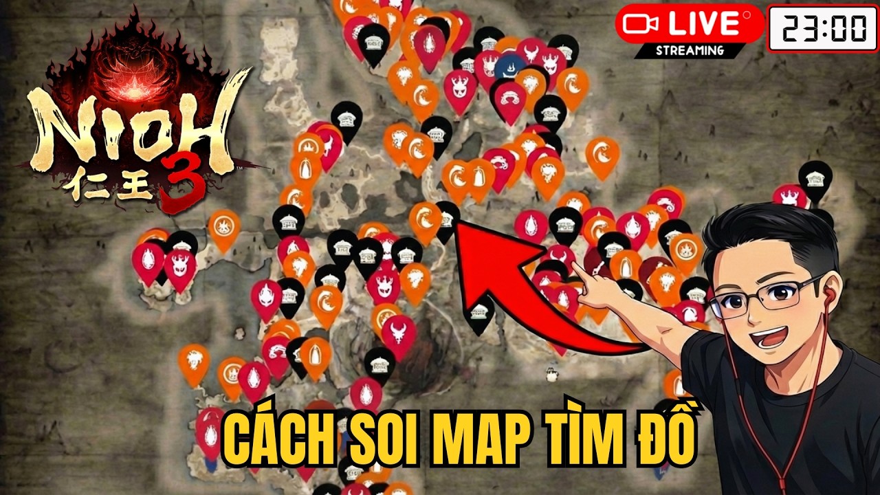 Nioh 3 — Cách xem full bản đồ, loot đồ & teleport cực dễ (PCNET)