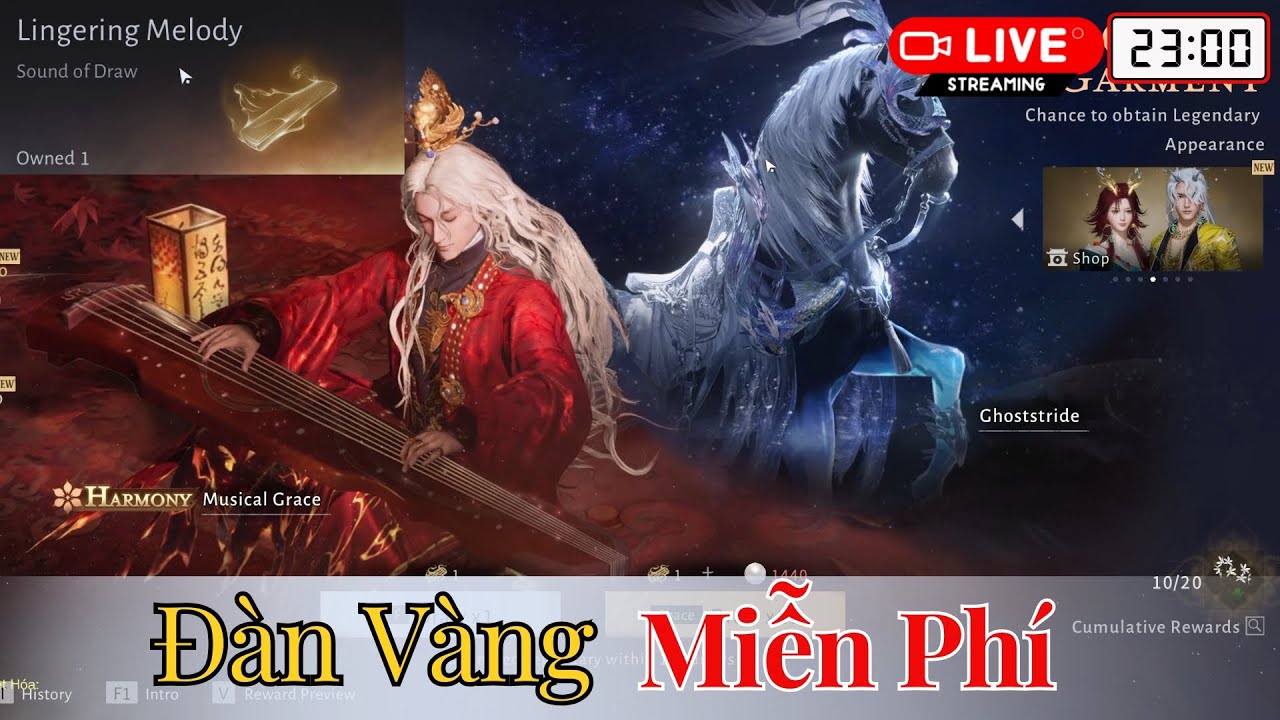 Where Winds Meet — Lấy Lingering Melody (Đàn Vàng) miễn phí (PCNET)