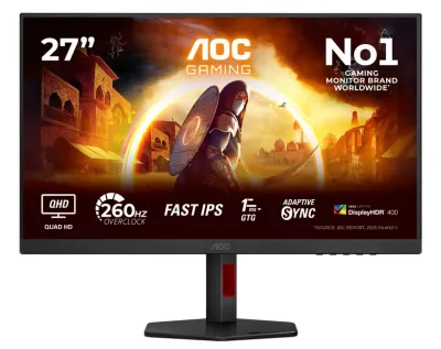 AGON by AOC ra mắt màn hình gaming Q27G4ZRAD/01 với tốc độ 260Hz