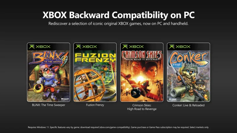 Xbox đưa 4 tựa game gốc về PC nhưng gây thất vọng cho người hâm mộ