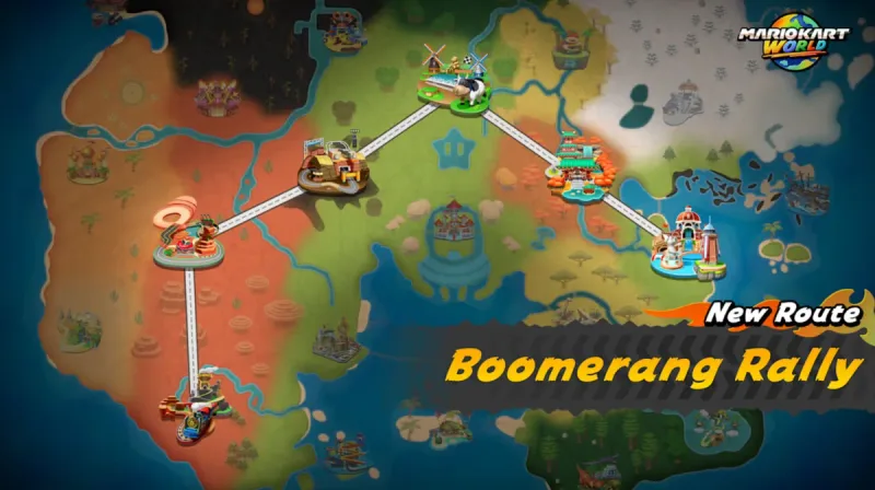 Mario Kart World cập nhật 1.7.0: thêm hai đường đua Knockout Tour, Sticker cho Photo Mode và tiếng Thái