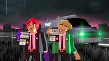Ảnh minh họa — Green Suits: Một trò chơi phiêu lưu kết hợp phong cách Twin Peaks và Chainsaw Man