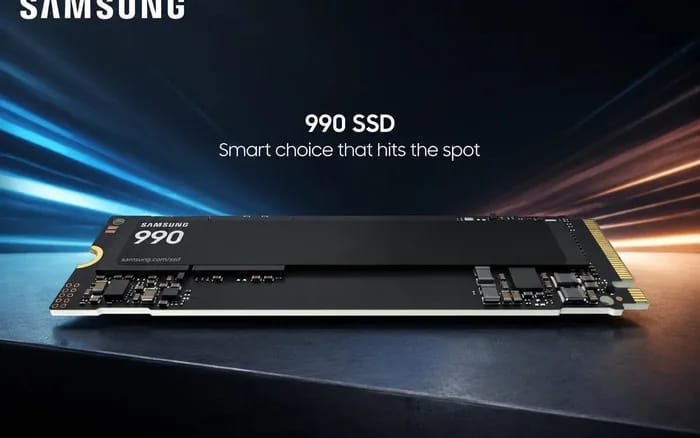 Samsung ra mắt SSD 990: Tốc độ đọc lên đến 7.250MB/s, giá mềm hơn dòng Pro