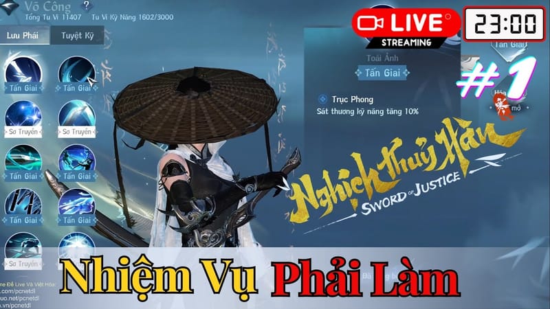 Nghịch Thủy Hàn — Nhiệm vụ thăng tiến sức mạnh #1 (Mảnh Kỹ Năng Lưu Phái)