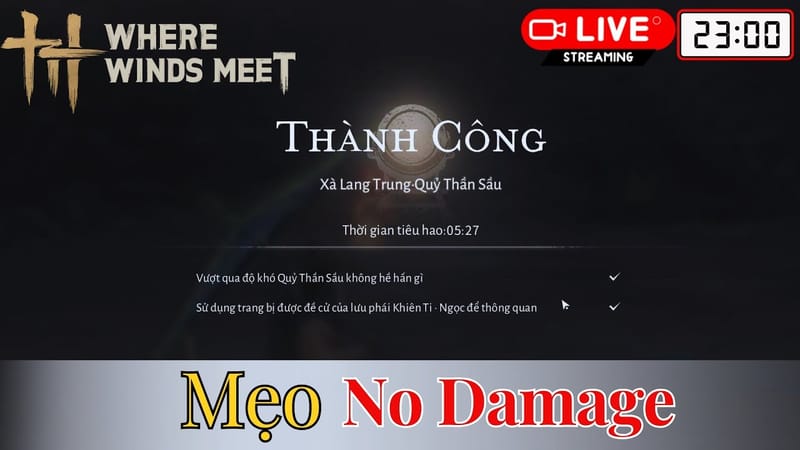 Where Winds Meet — Mẹo "No Damage" đơn giản nhưng hiệu quả